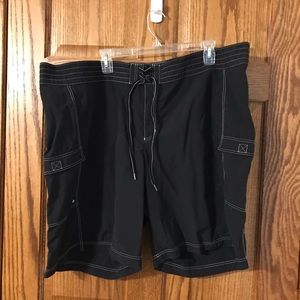 Women’s Lands’ End Black Swim shorts size 22W